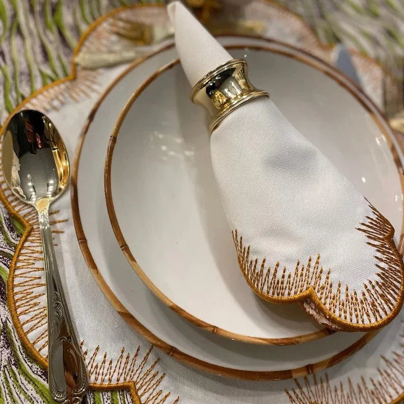 Golden Trim Harmony Placemats