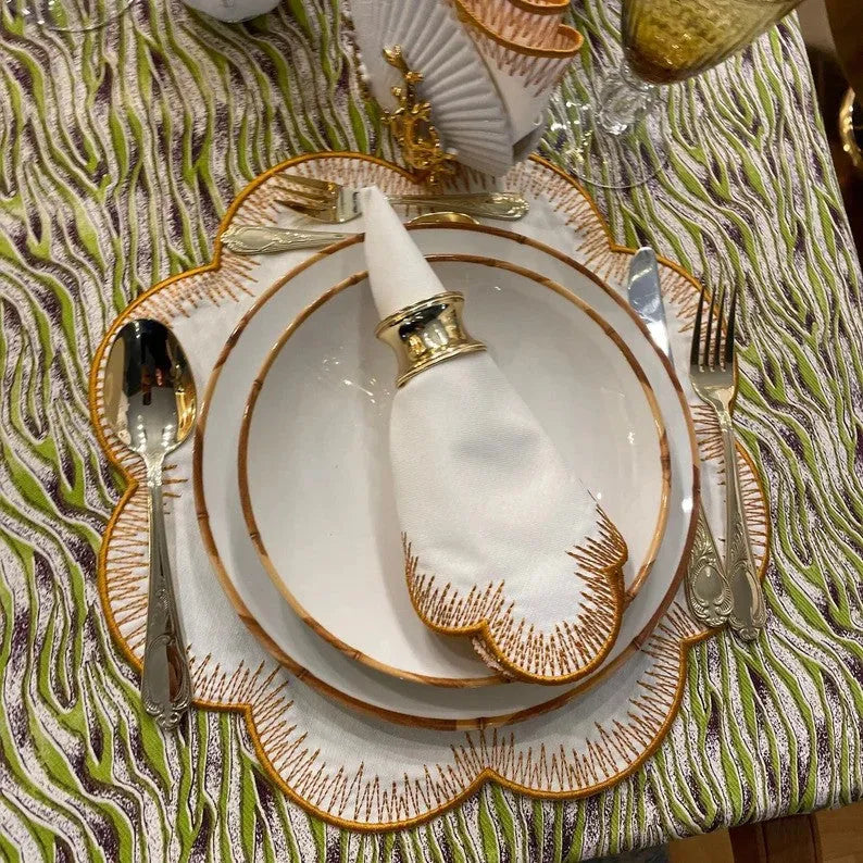 Golden Trim Harmony Placemats