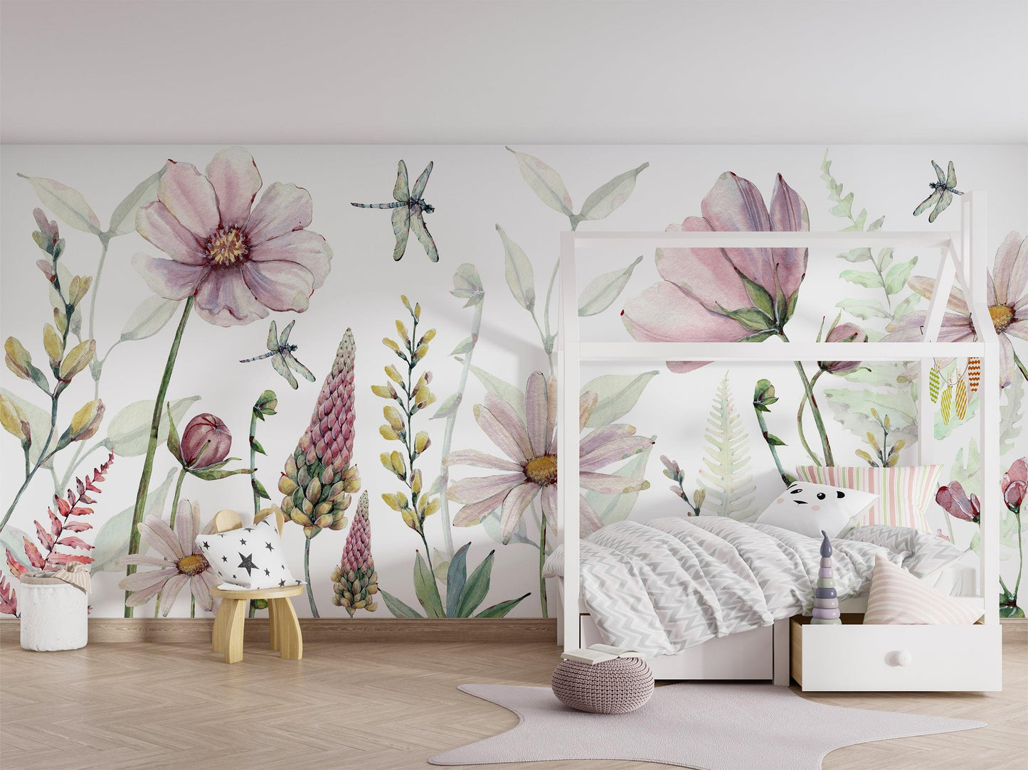 Fabulous Flowers Wallpaper Mural - MAIA HOMES