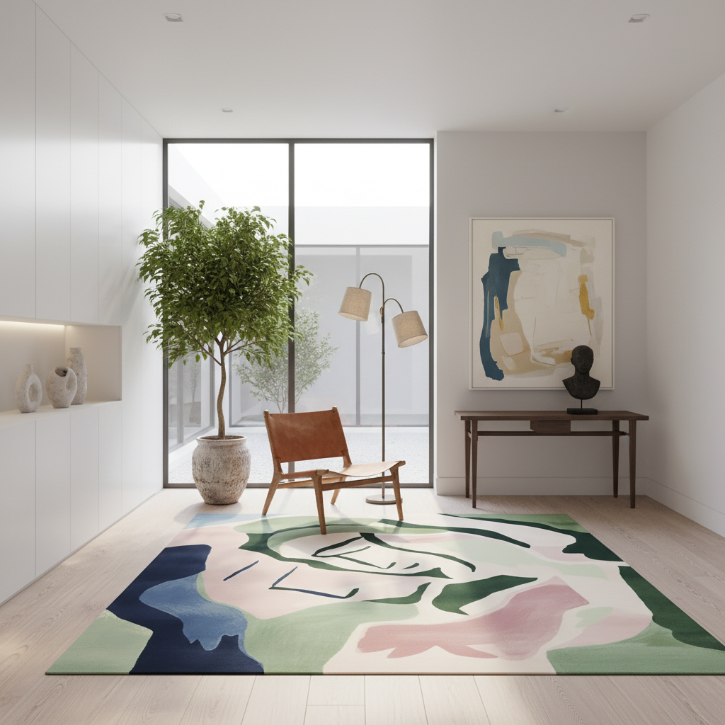 Faded Bloom Spirit Hand Tufted Rug
