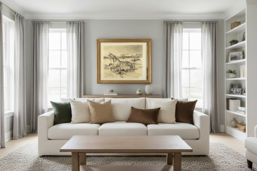 Framed room mockup - gold