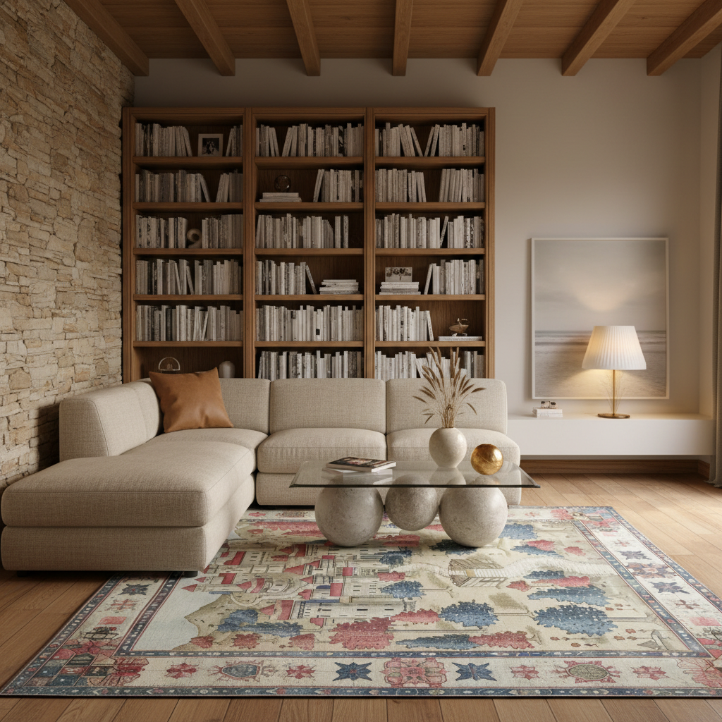 Fantasy Castle Hand Knotted Area Rug