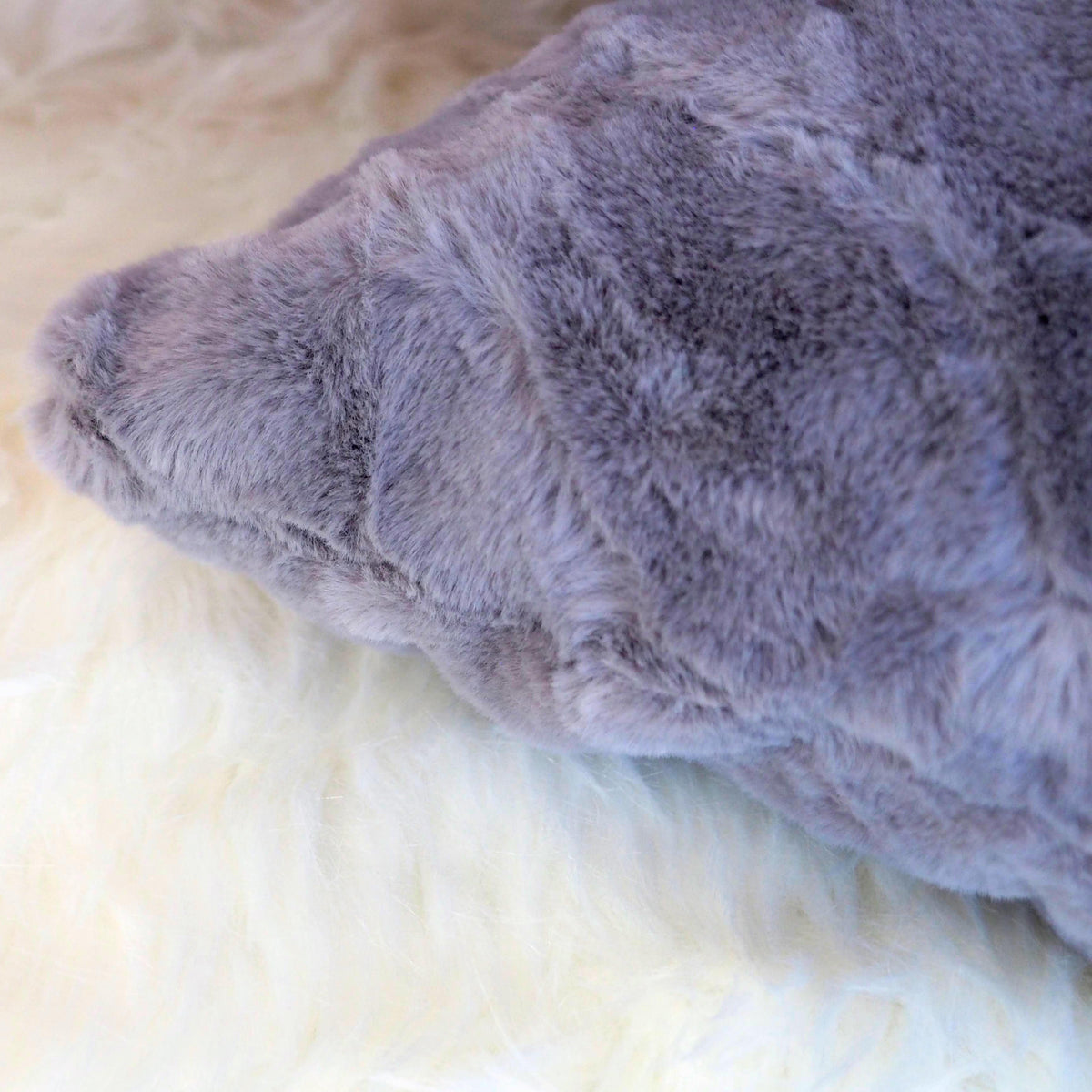 Faux Fur Body Pillow Covers Set of 2