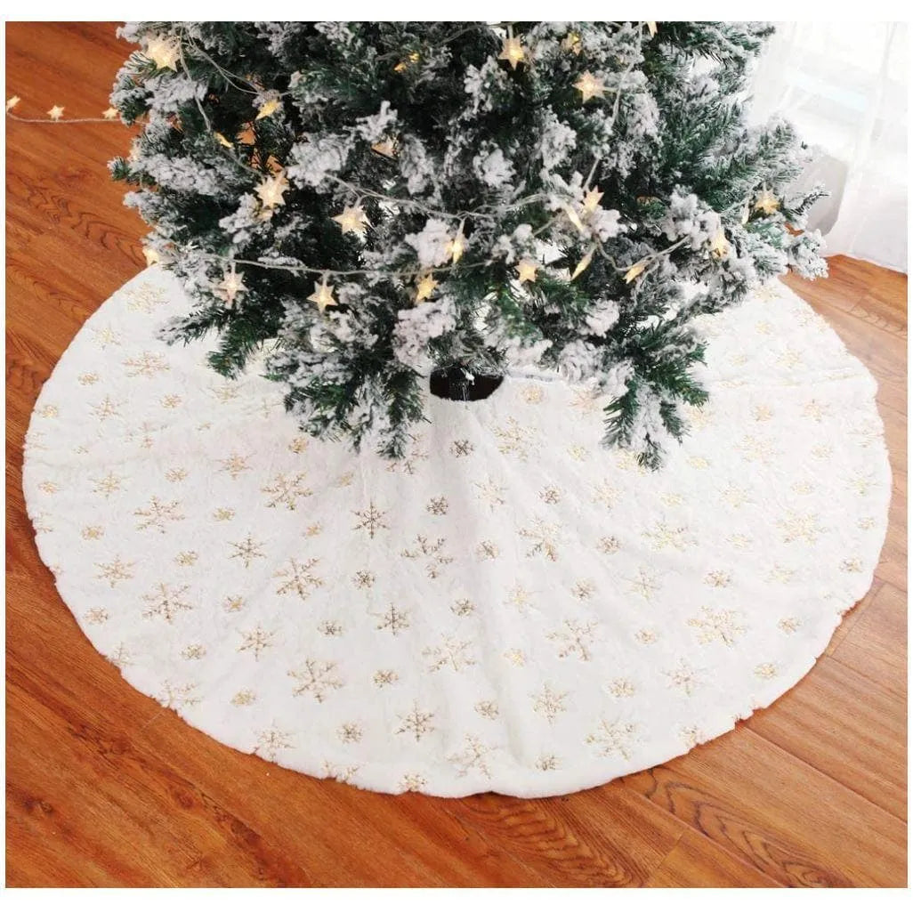 Faux Fur Christmas Tree Skirt