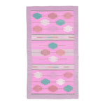 Fez Flair Dhurrie Cotton Rug - Pink