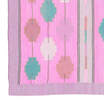 Fez Flair Dhurrie Cotton Rug - Pink