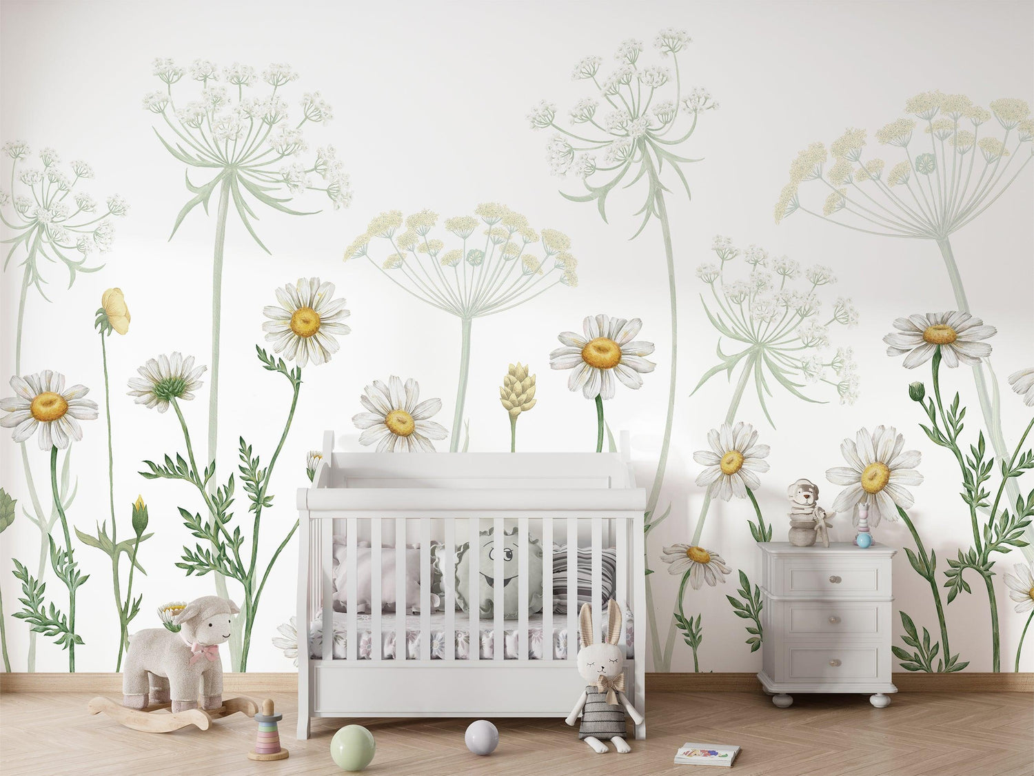 Field of Daisies Wallpaper Mural