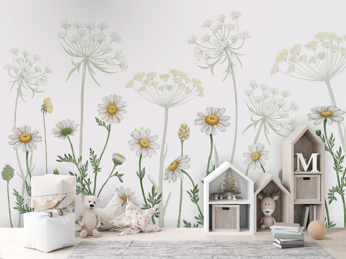 Field of Daisies Wallpaper Mural