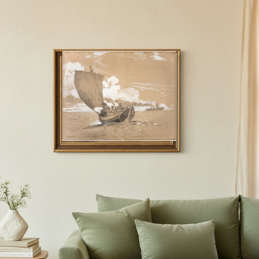 Framed room mockup - sage