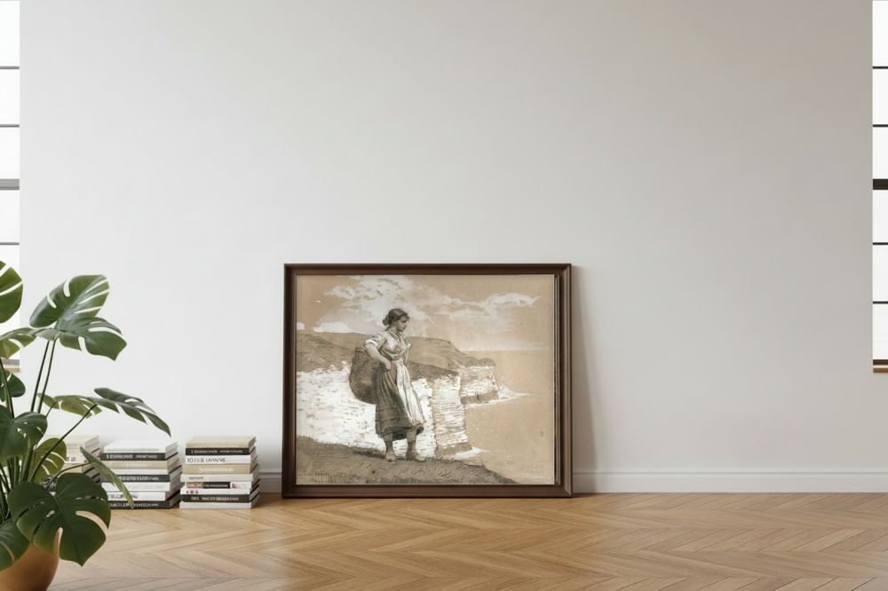 Framed room mockup - leaning