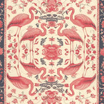 A beautifully designed Area Rug featuring an intricate vintage style with a pattern of flamingos and floral motifs. This wool rug is perfect for adding elegance to living room spaces. The detailed craftsmanship makes it a standout piece among living room area rugs.