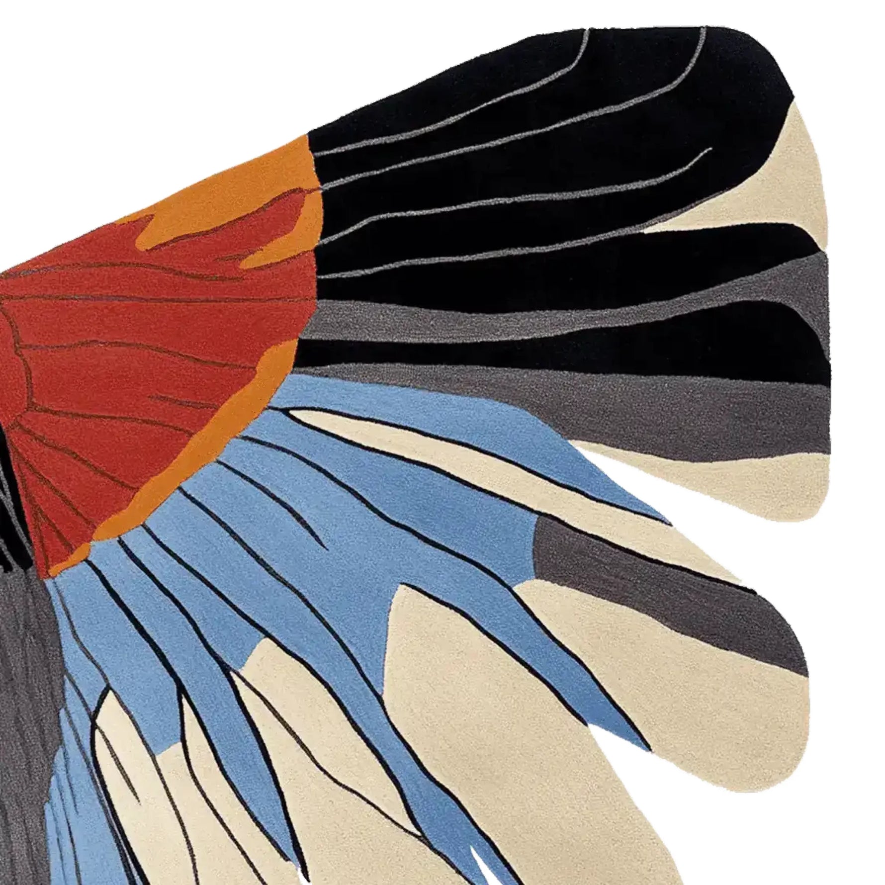 Flight Form Field Hand Tufted Rug