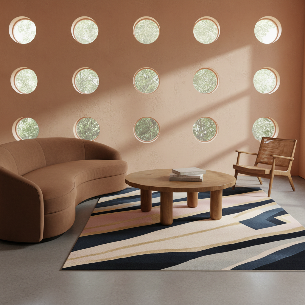 Flooded With Motion Hand Tufted Rug