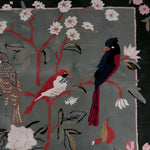 Flora & Fauna Square Hand Tufted Wool Rug 6' x 6' - MAIA HOMES