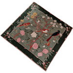 Flora & Fauna Square Hand Tufted Wool Rug 6' x 6'