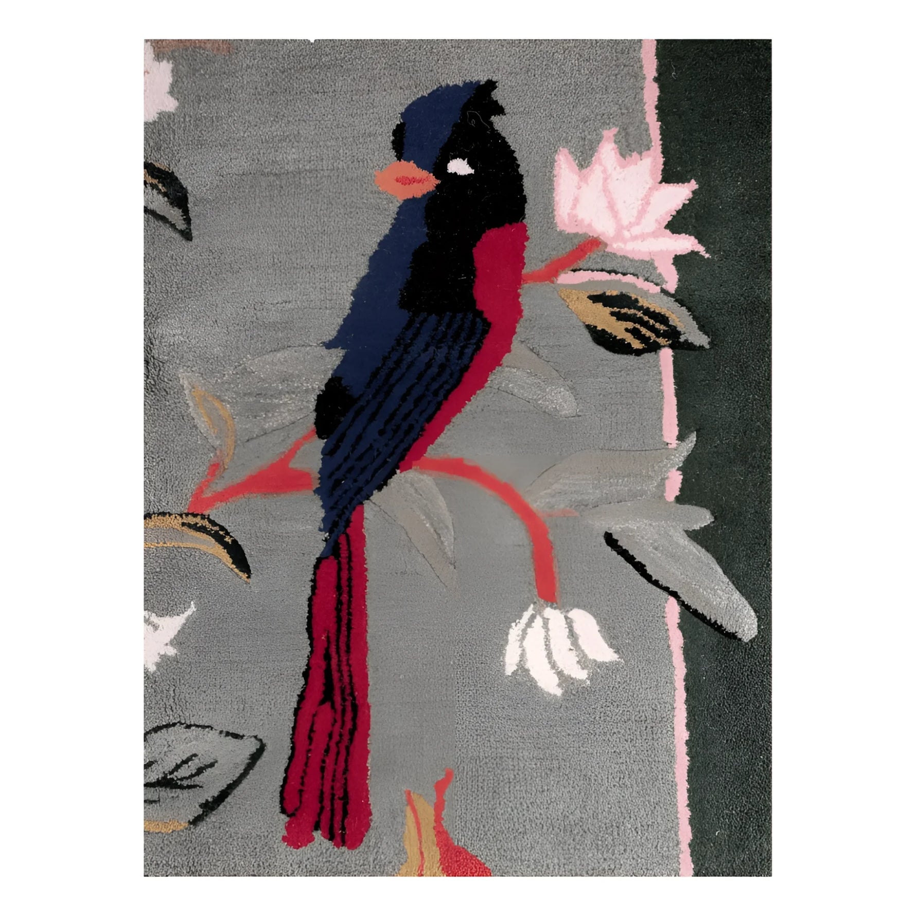 Flora & Fauna Square Hand Tufted Wool Rug 6' x 6' - MAIA HOMES