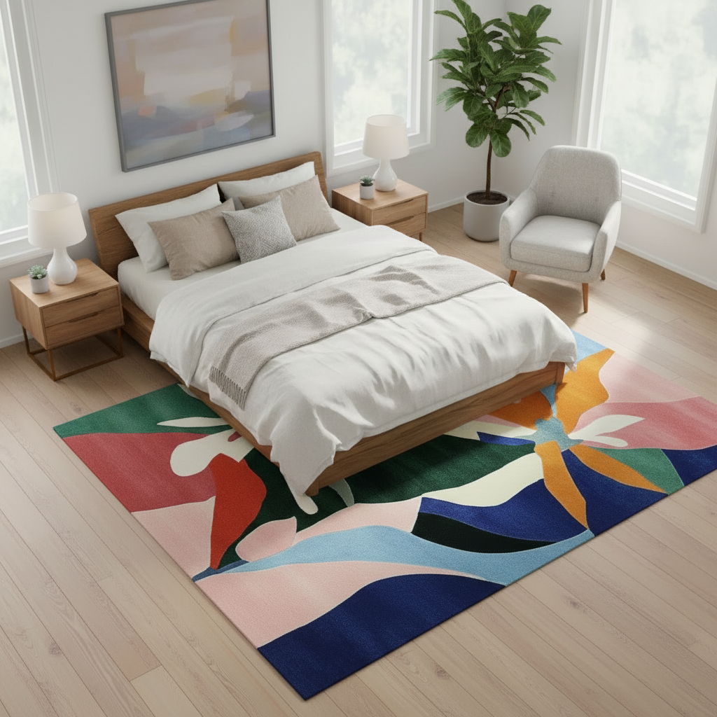 Flora Flutter Hand Tufted Rug 8 x 10 ft