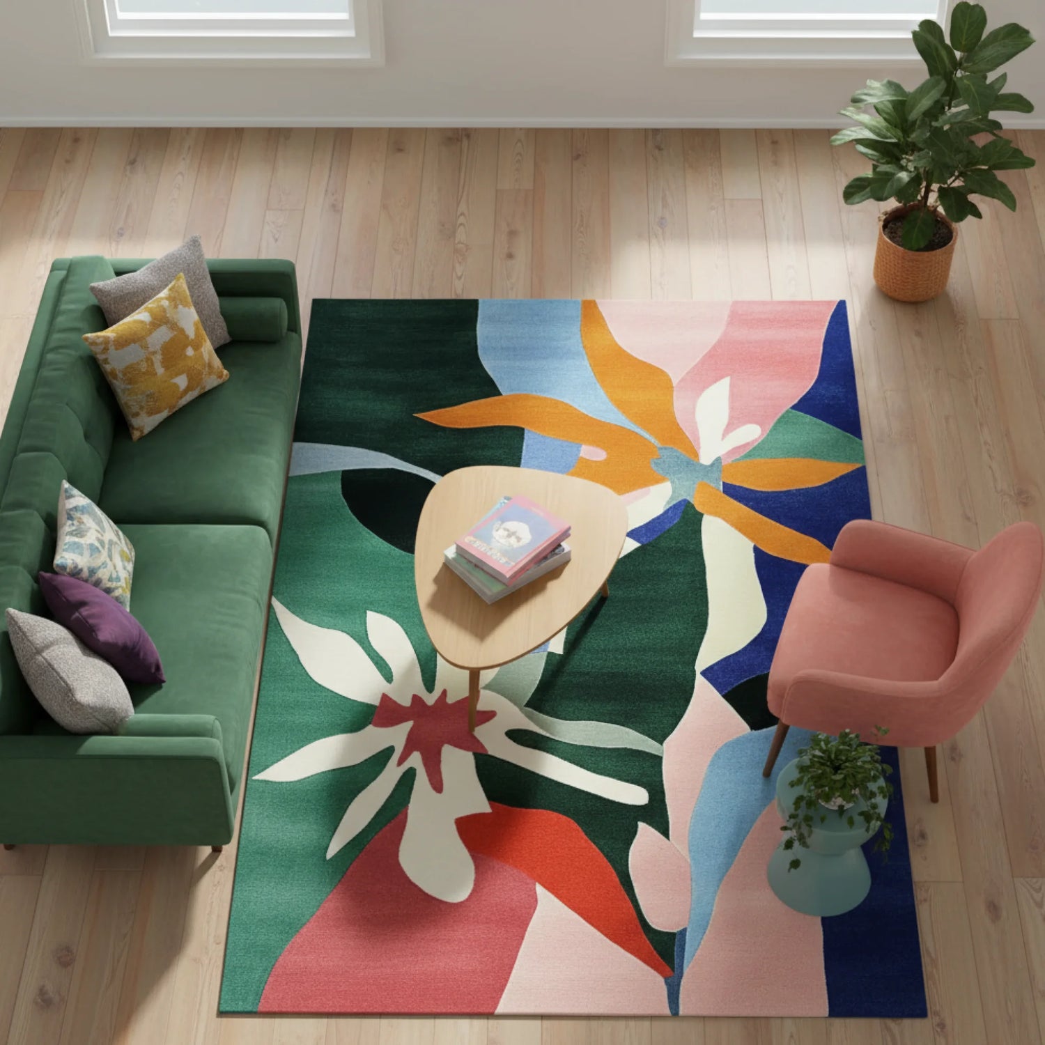 Flora Flutter Hand Tufted Rug