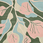 This beautiful Area Rug features an abstract floral design with soft pink, green, and blue hues, perfect for adding a contemporary touch to any living space. Ideal for those seeking rugs for living room, this wool rug in an 8x10 size offers both style and comfort.