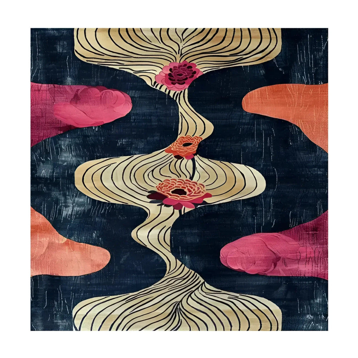 Floral Drift Hand Tufted Rug — Custom 6' × 9'