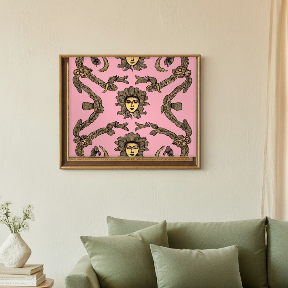 Framed room mockup - sage