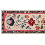 Floral Haven Hand Tufted Wool Runner Rug featuring vibrant flowers and leaves against a soft cream background, perfect for kitchen, hallway, or bathroom, adding a touch of elegance to any space.