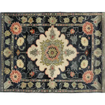 Top view of the Floral Legacy Medium Hand Knotted Wool Rug, featuring an intricate Persian design with floral motifs in warm tones. Perfect as an area rug for living rooms or offices, this wool rug adds elegance and style to any space.