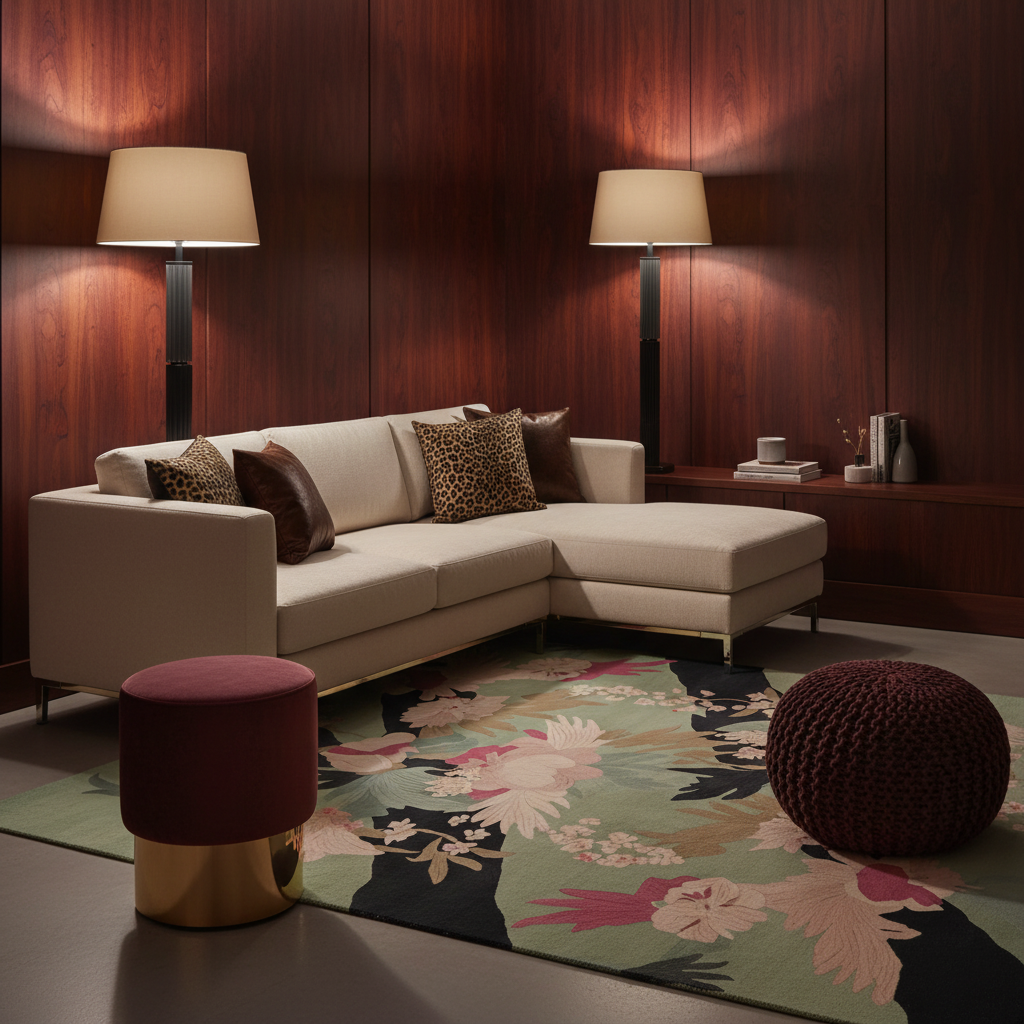 Floral Muse Trail Hand Tufted Rug