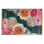 Vibrant Floral Symphony Hand Tufted Wool Area Rug featuring bold, colorful floral patterns. Perfect for large living rooms, this wool rug adds elegance and warmth with its intricate design and rich colors, making it an ideal choice for those seeking stylish rugs for living room decor.