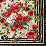 Beautifully crafted Flourish Fields Floral Wool Hand Knotted Area Rug featuring vibrant floral patterns in red, pink, and white hues. This square Persian rug is perfect for adding a touch of elegance to your living room. Made from high-quality wool, this square area rug combines traditional design with modern flair, making it an ideal choice for those seeking a stunning floral rug for their home.