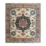 Elegant Flourishing Tapestry Hand Knotted Area Rug featuring a vintage Persian design. This 8x10 floral rug showcases intricate patterns with rich colors, perfect for adding a touch of sophistication to any living room.