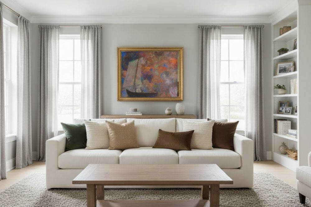 Framed room mockup - gold