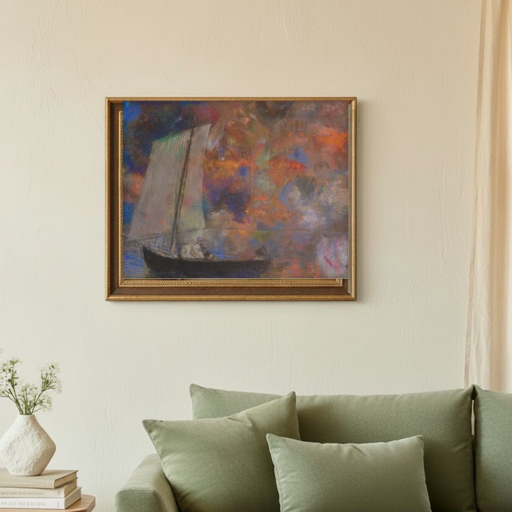 Framed room mockup - sage