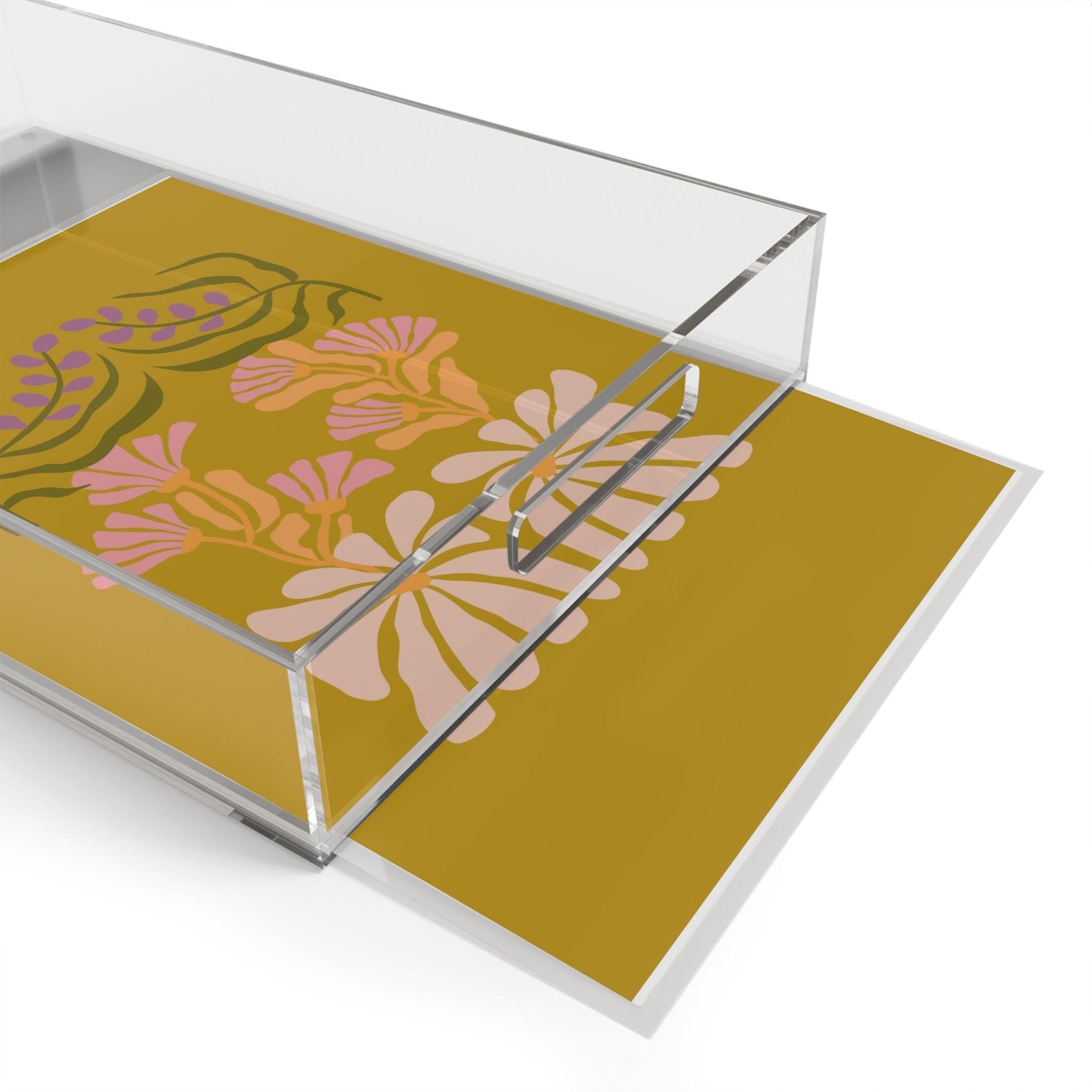 Flower Power Acrylic Serving Tray