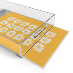 Flower Power Yellow Acrylic Serving Tray