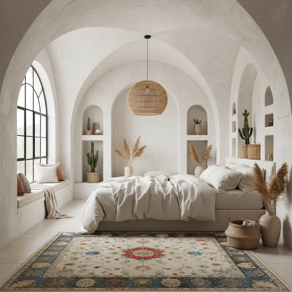 Flowering Oasis Hand Knotted Area Rug
