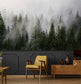 Foggy Morning Forest Landscape Wallpaper Mural - MAIA HOMES