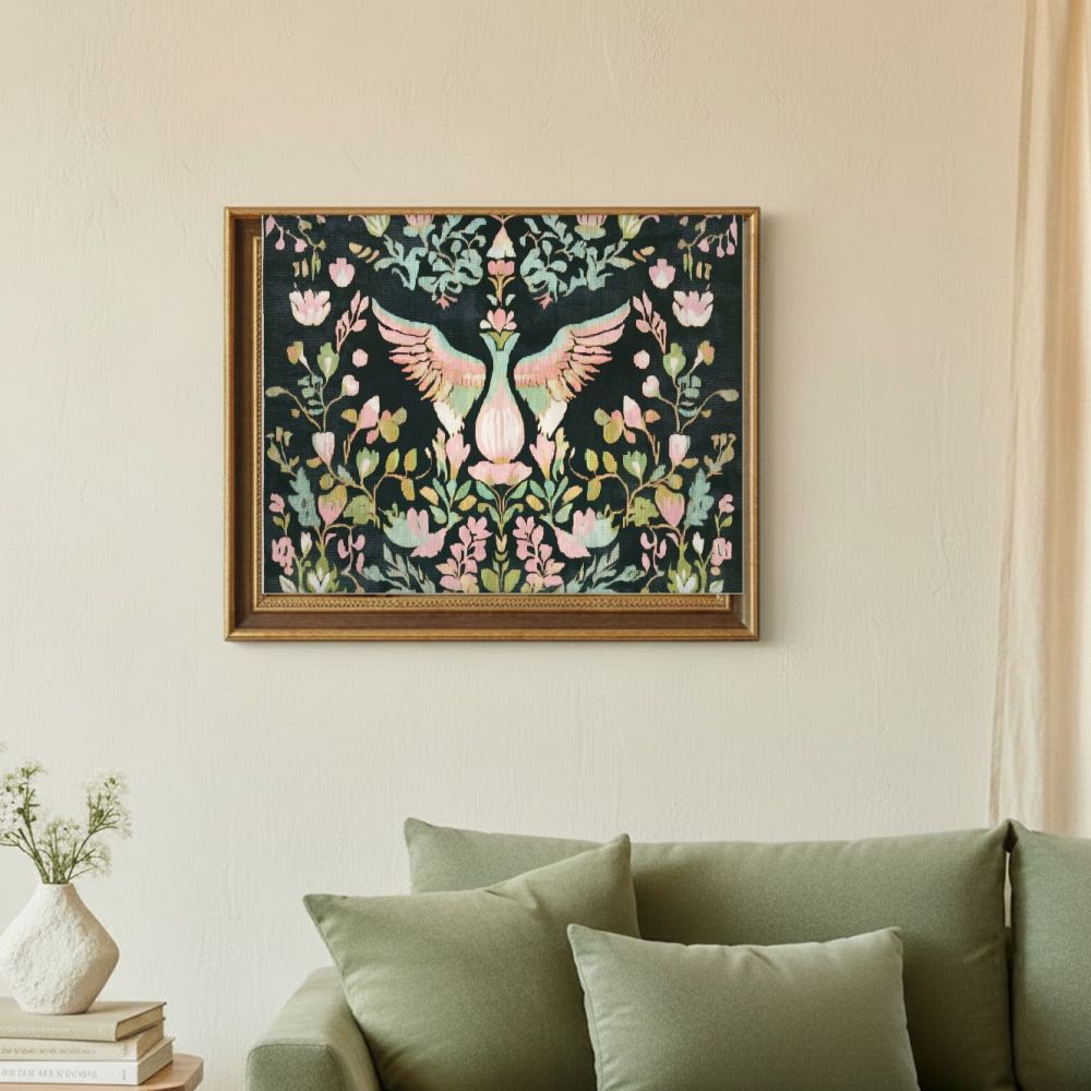 Framed room mockup - sage