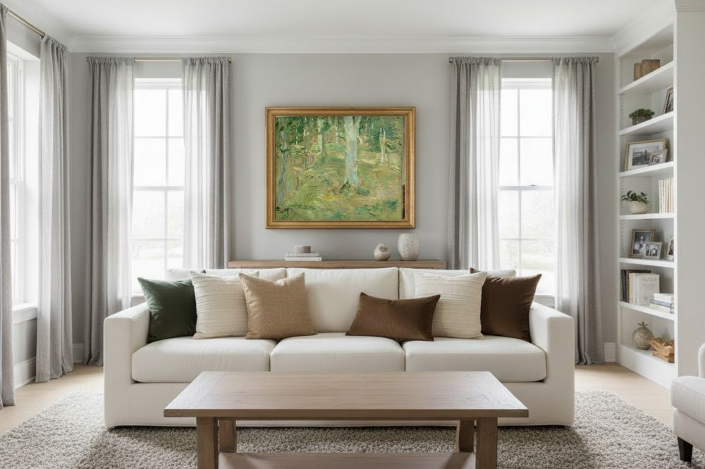 Framed room mockup - gold