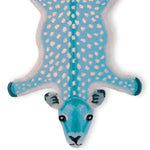 For the Love of Deer Hand Tufted Wool Rug - Light Blue