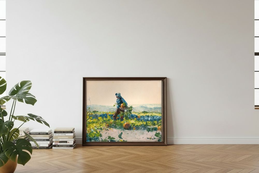 Framed room mockup - leaning