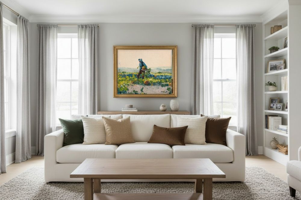 Framed room mockup - gold