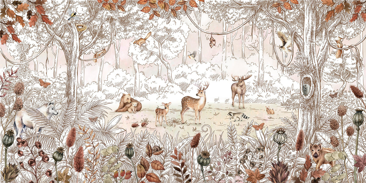 Forest Friend Wallpaper Mural