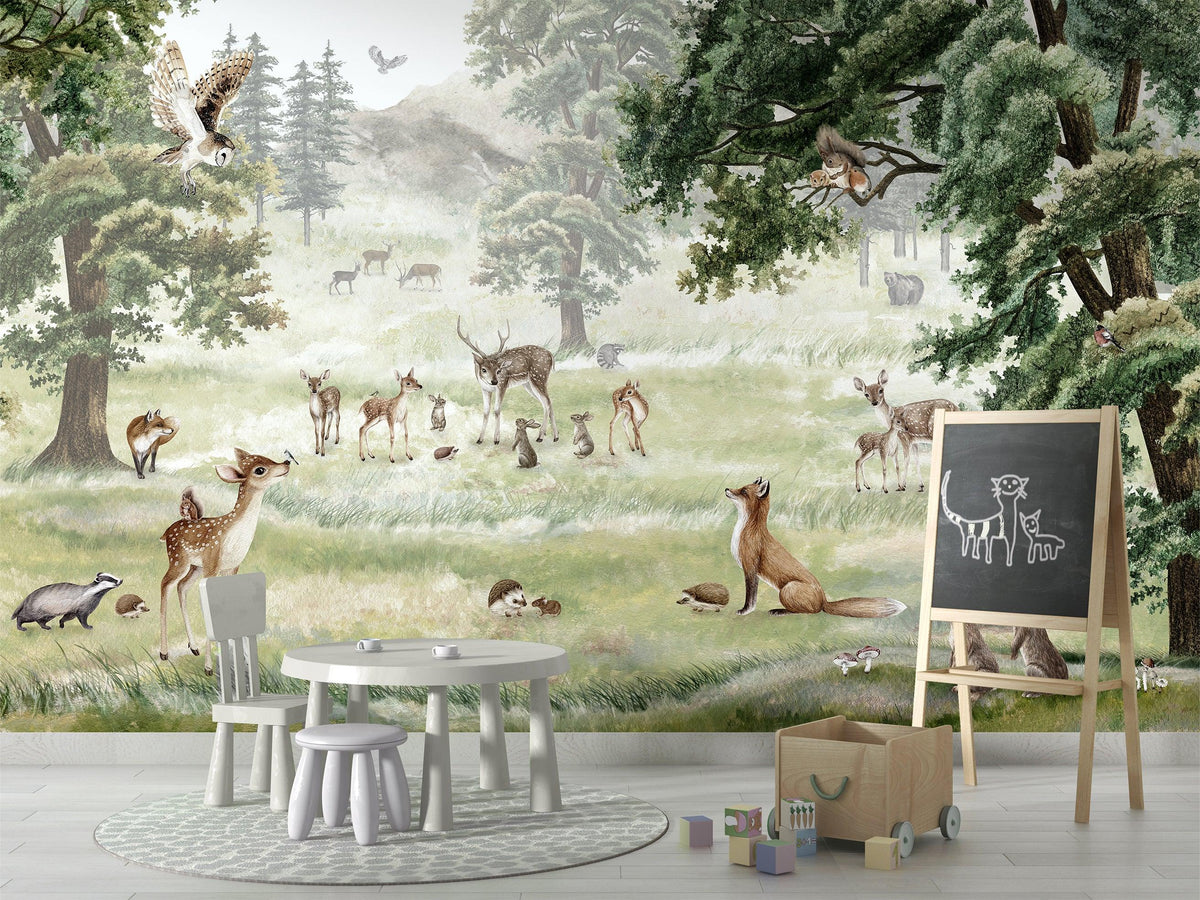 Forest Fun Wallpaper Mural