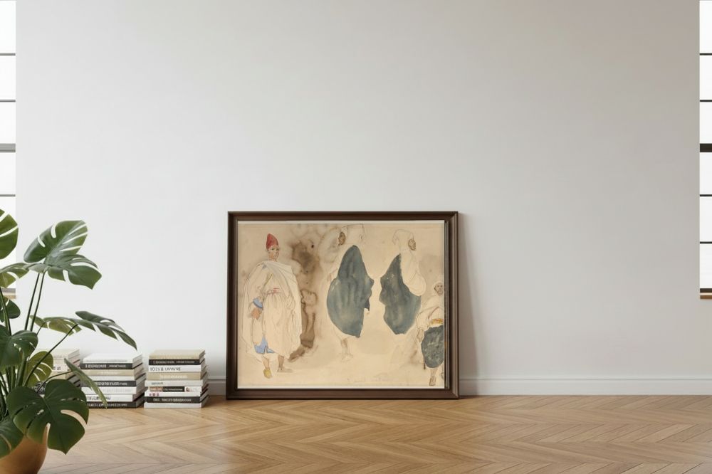 Framed room mockup - leaning