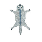 Charming fox-shaped area rug made from hand-tufted wool, perfect for adding a playful touch to your dining room or living room. This unique dining table rug features a detailed design that resembles a fox, making it a standout piece for your dining room carpets collection.