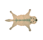 This charming fox-shaped area rug, crafted from tufted wool, brings a playful touch to any living room. With its intricate design and vintage appeal, it's one of those large area rugs perfect for adding warmth and character to your space. Ideal for those looking for large living room rugs that combine whimsy with elegance.