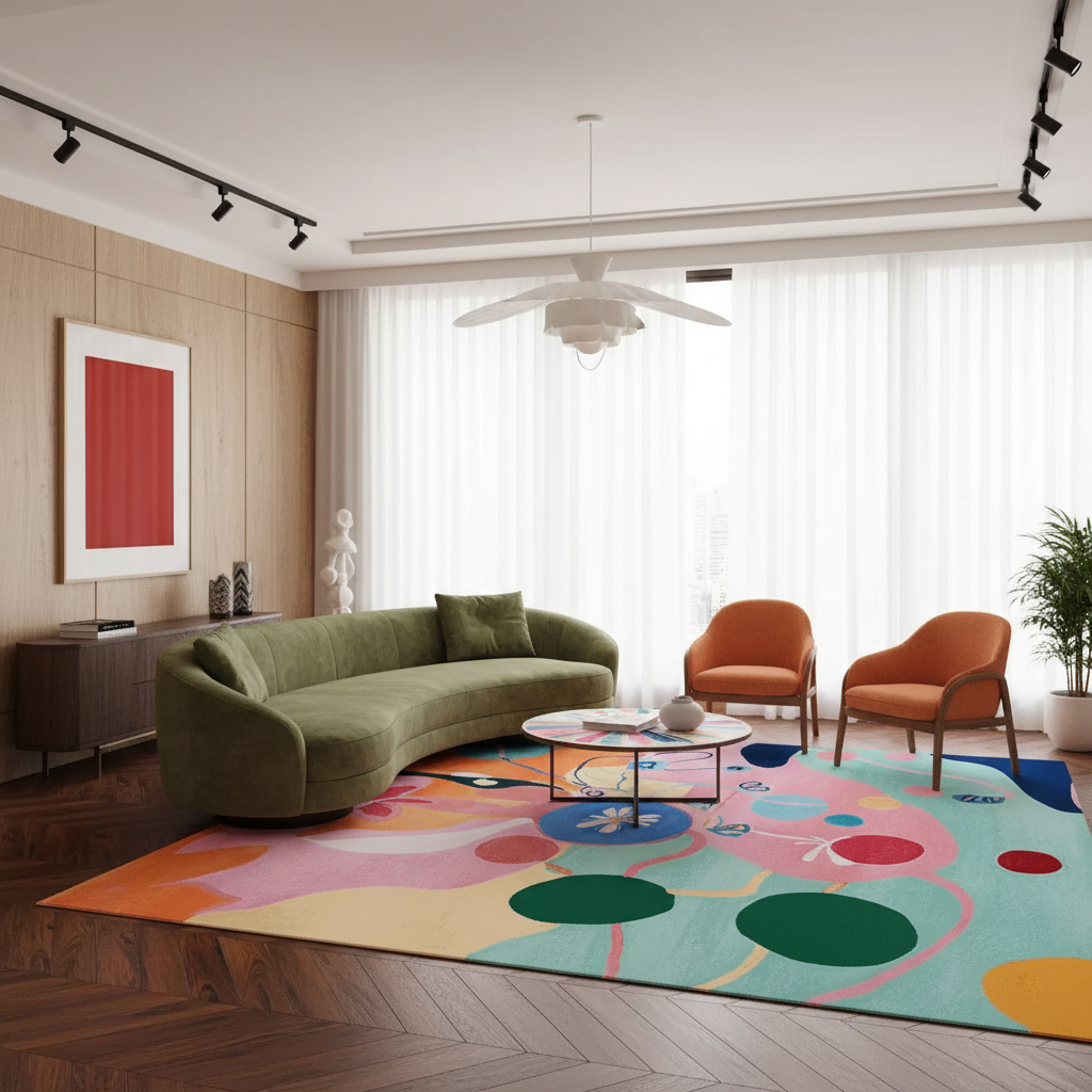 Fragmented Joyscape Hand Tufted Rug