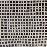 This image showcases a contemporary hand-tufted wool area rug featuring an abstract black and grey grid pattern. Perfect for adding a modern touch to your living room, this 8x10 rug brings a unique style to any space.