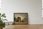 Framed room mockup - leaning